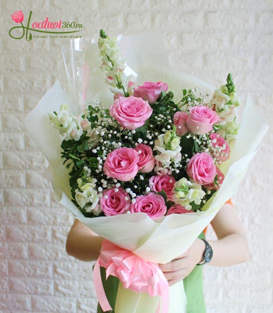 Bó hoa hồng - Lời ngọt ngào cho em